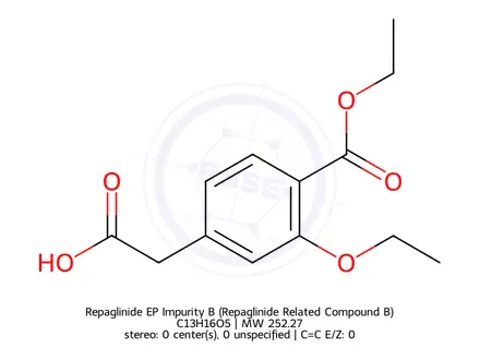 Chemical structure of Repaglinide EP Impurity B (Repaglinide Related Compound B)