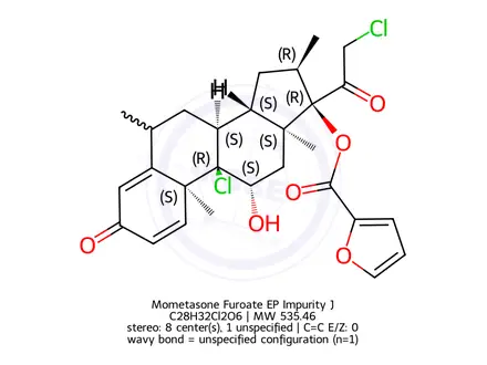 Chemical structure of Mometasone Furoate EP Impurity J
