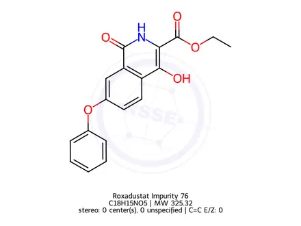 Chemical structure of Roxadustat Impurity 76