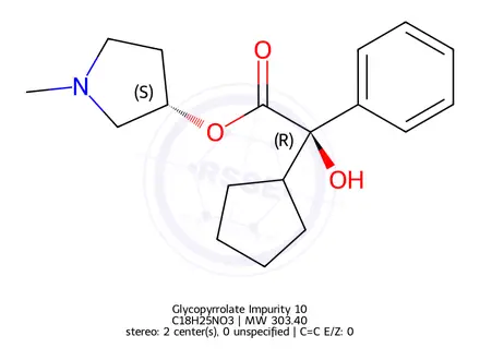 Chemical structure of Glycopyrrolate Impurity 10