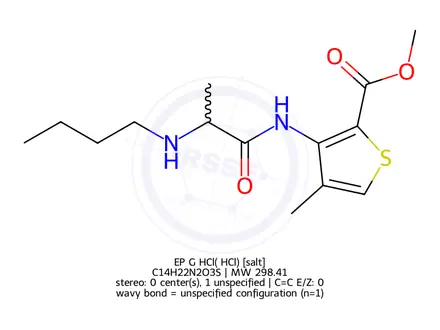 Chemical structure of Articaine EP Impurity G (HCl Salt)