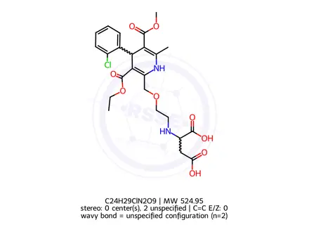 Chemical structure of Amlodipine Bisoprolol Addition Impurity 1