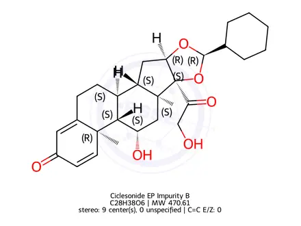 Chemical structure of Ciclesonide EP Impurity B