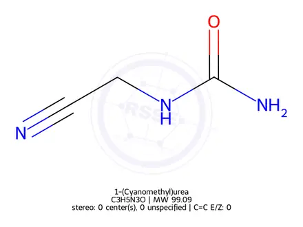 Chemical structure of 1-(Cyanomethyl)urea