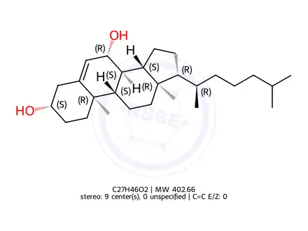 Chemical structure of 7-β-Hydroxycholesterol