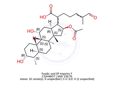 Chemical structure of Fusidic acid EP Impurity F