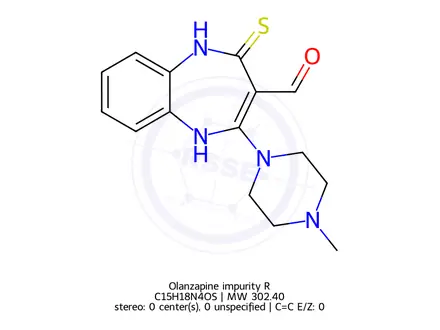 Chemical structure of Olanzapine impurity R
