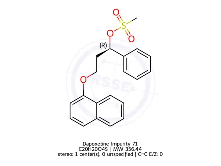 Chemical structure of Dapoxetine Impurity 71