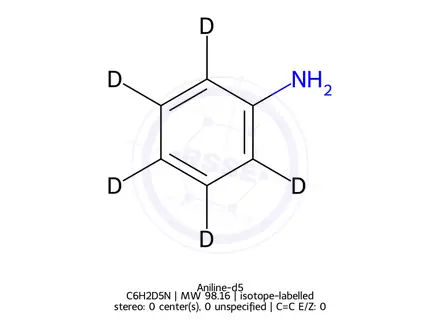 Chemical structure of Aniline-d5