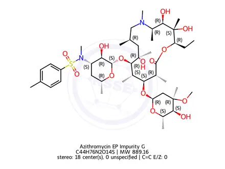 Chemical structure of Azithromycin EP Impurity G