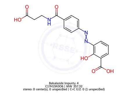 Chemical structure of Balsalazide Impurity 4