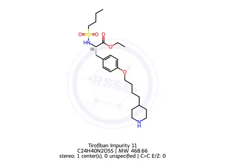 Chemical structure of Tirofiban Impurity 11