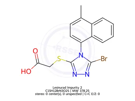 Chemical structure of Lesinurad Impurity 2