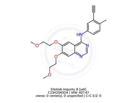 Chemical structure of Erlotinib Impurity 8