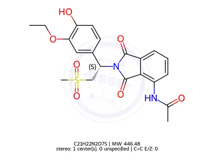 Chemical structure of Apremilast Impurity QJ