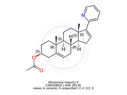Chemical structure of Abiraterone Impurity 9