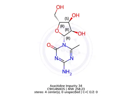 Chemical structure of Azacitidine Impurity 34