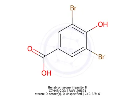 Chemical structure of Benzbromarone Impurity 8