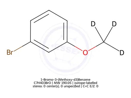 Chemical structure of 1-Bromo-3-(Methoxy-d3)Benzene