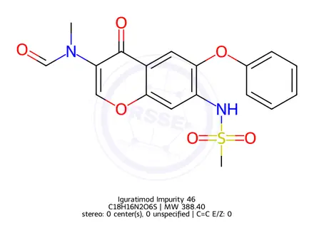 Chemical structure of Iguratimod Impurity 46
