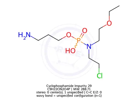 Chemical structure of Cyclophosphamide Impurity 29