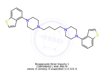 Chemical structure of Brexpiprazole Dimer Impurity 1