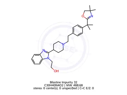 Chemical structure of Bilastine Impurity 32