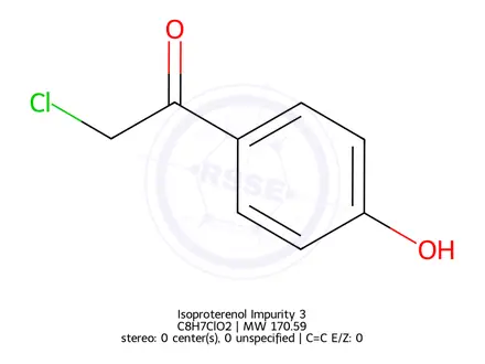 Chemical structure of Isoproterenol Impurity 3