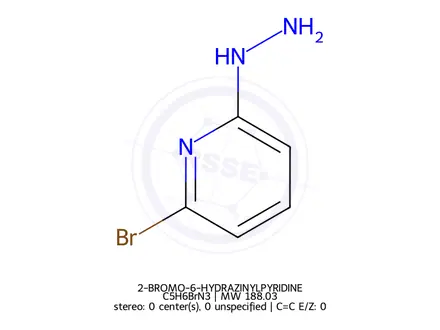 Chemical structure of 2-BROMO-6-HYDRAZINYLPYRIDINE