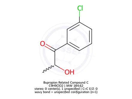 Chemical structure of Bupropion USP Related Compound C