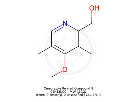 Chemical structure of Omeprazole Related Compound 8