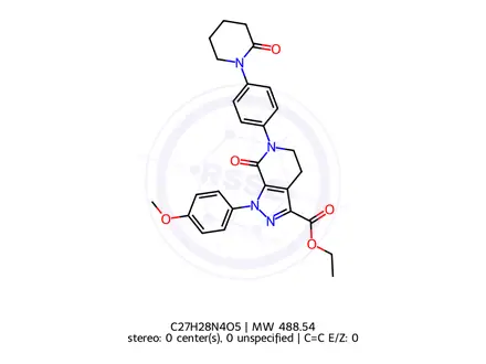 Chemical structure of Apixaban Impurity C
