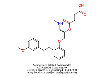 Chemical structure of Sarpogrelate Related Compound III