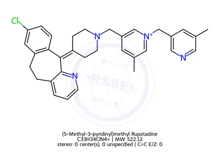 Chemical structure of (5-Methyl-3-pyridinyl)methyl Rupatadine