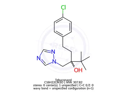 Chemical structure of Tebuconazol
