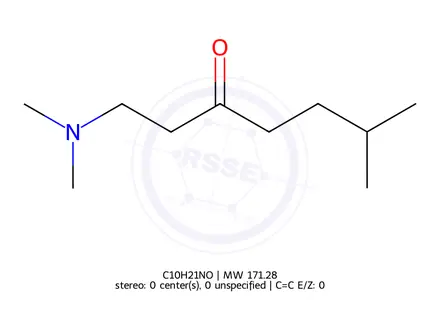 Chemical structure of 1-(Dimethylamino)-6-methylheptan-3-one