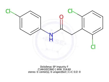 Chemical structure of Diclofenac EP Impurity F