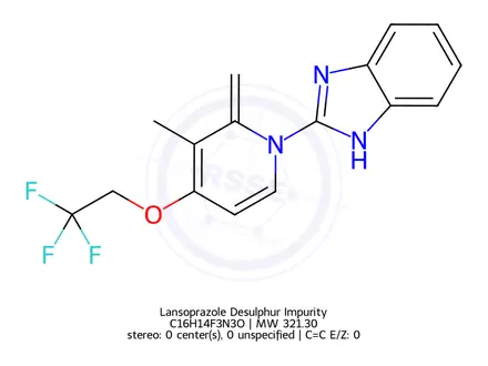 Chemical structure of lansoprazole Impurity 42