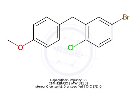 Chemical structure of Dapagliflozin Impurity 38