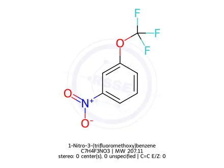 Chemical structure of 1-Nitro-3-(trifluoromethoxy)benzene