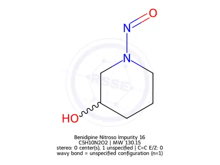 Chemical structure of Benidipine Nitroso Impurity 16