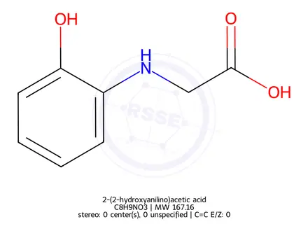 Chemical structure of 2-(2-hydroxyanilino)acetic acid