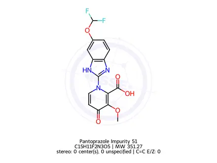 Chemical structure of Pantoprazole Impurity 51