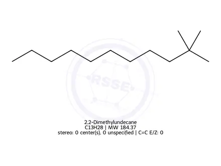 Chemical structure of 2,2-Dimethylundecane