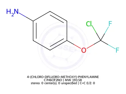 Chemical structure of 4-(CHLORO-DIFLUORO-METHOXY)-PHENYLAMINE