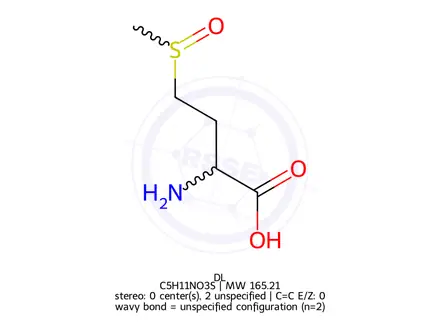 Chemical structure of DL-Methionine Sulfoxide