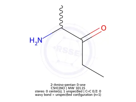 Chemical structure of 2-Amino-pentan-3-one