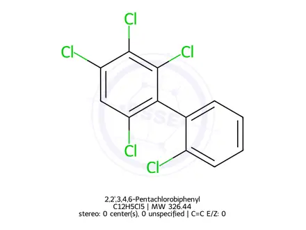 Chemical structure of 2,2',3,4,6-Pentachlorobiphenyl