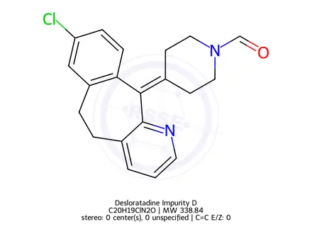 Chemical structure of Desloratadine Impurity D