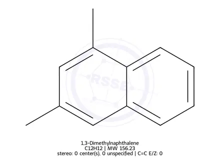 Chemical structure of 1,3-Dimethylnaphthalene